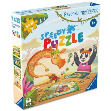 Ravensburger - Puzzle interactiv cu buton sonor pentru testarea rapiditatii animalute jucause 4x35 piese - imagine 7